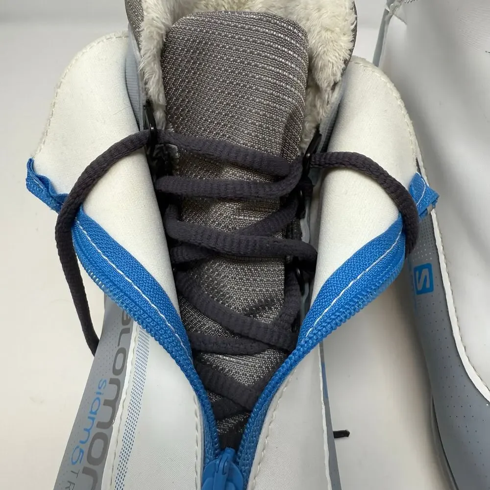 Salomon Siam5 Cross Country Ski Boot Women's 9.5 Grey White Blue